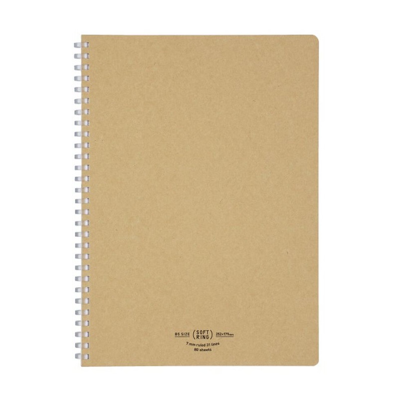 KOKUYO B5 Notebook Soft Ring Natural A Ruled – Beige
