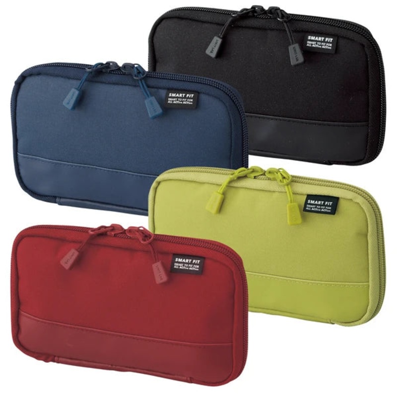 Lihit Lab Smart Fit Compact Pen Case – Red