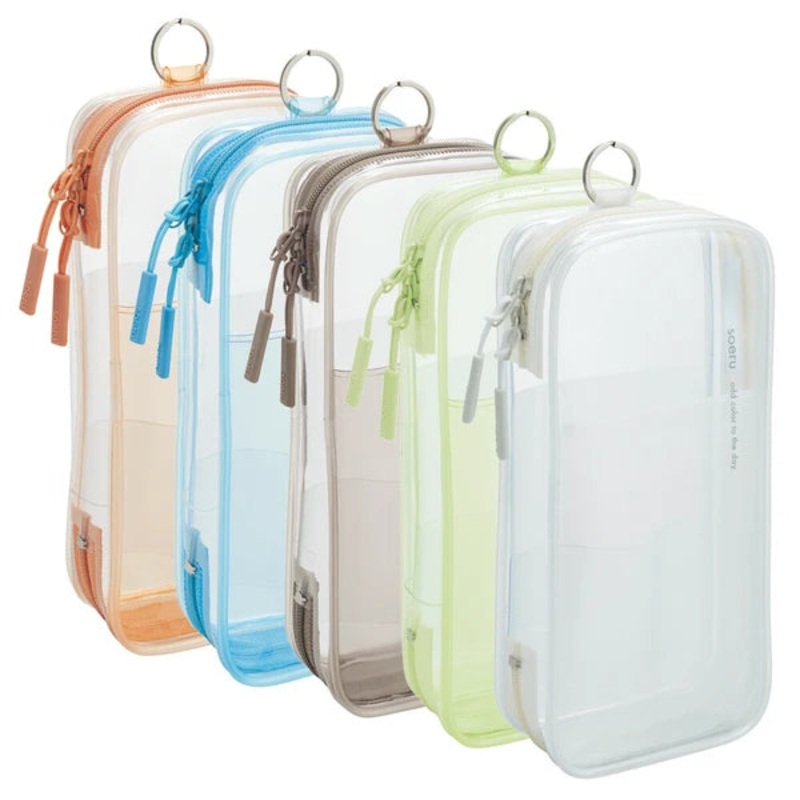 Lihit Lab Soeru Clear Pen Case  – Clear