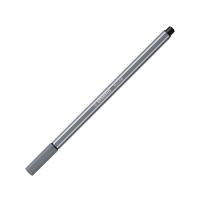 Stabilo Premium Medium Felt-tip Pen 68- Dark Grey