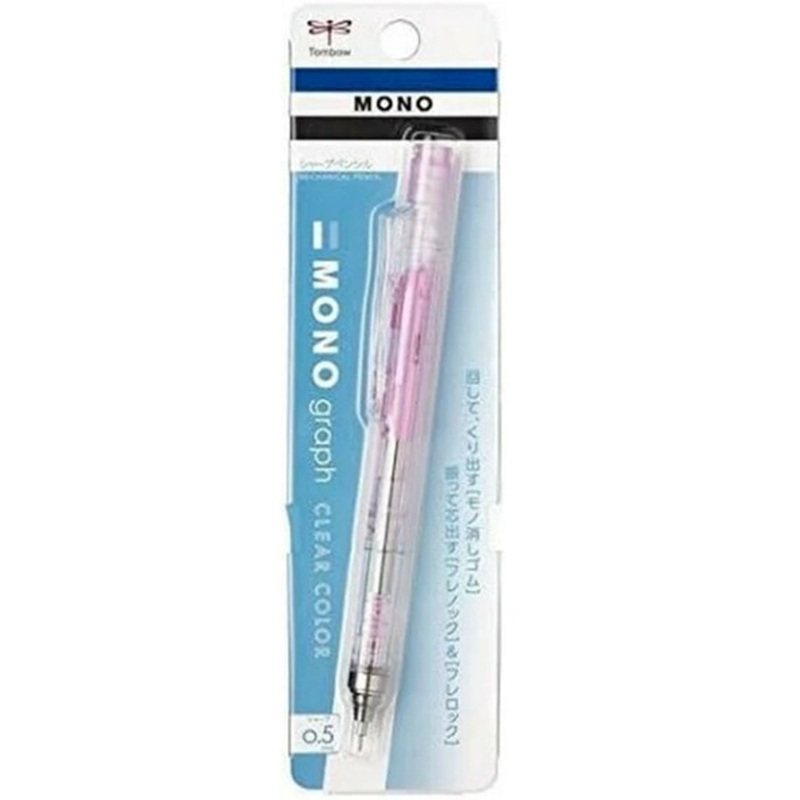 Tombow Mechanical Pencil 0.5 MONO Gragh Tombow Clear Pink