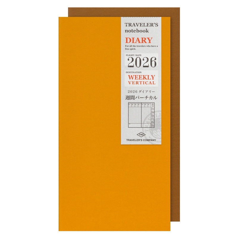 TRAVELER’S notebook Refill 2026 Weekly Vertical