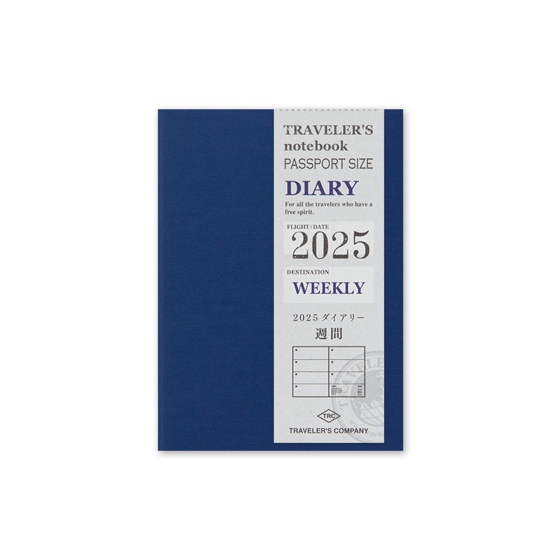 TRAVELERS notebook Diary Passport 2025 Weekly Second Half