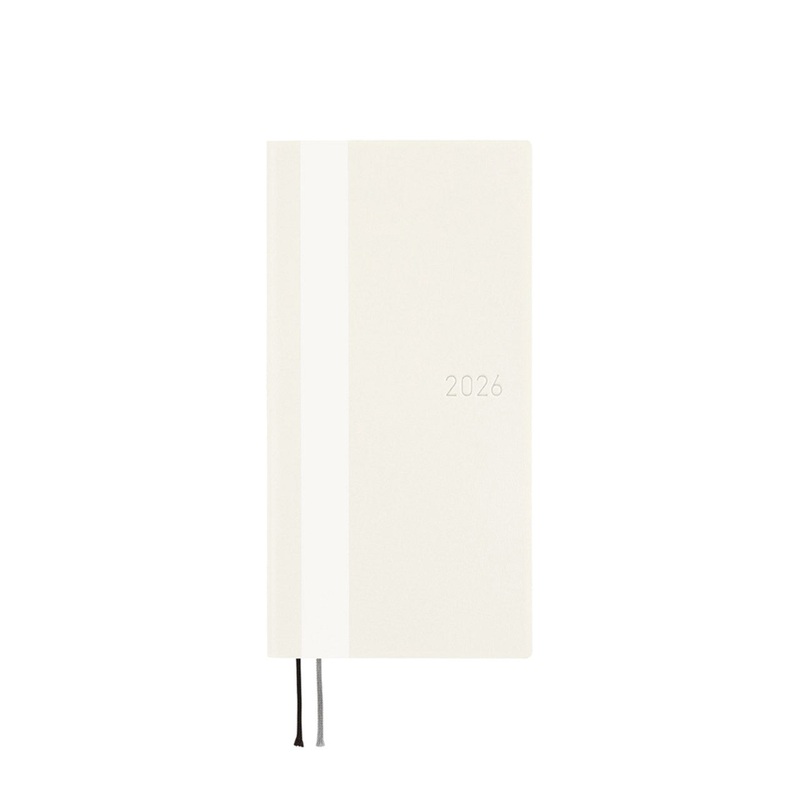 2026 Techo Weeks Planner White Line Ivory