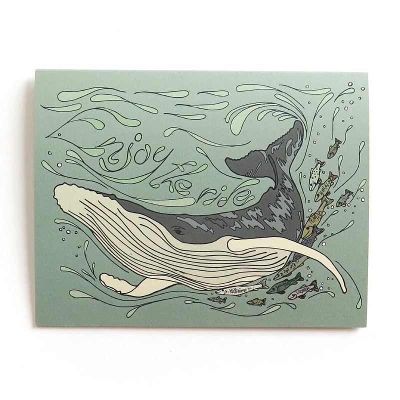 Enjoy the Ride Whale Card