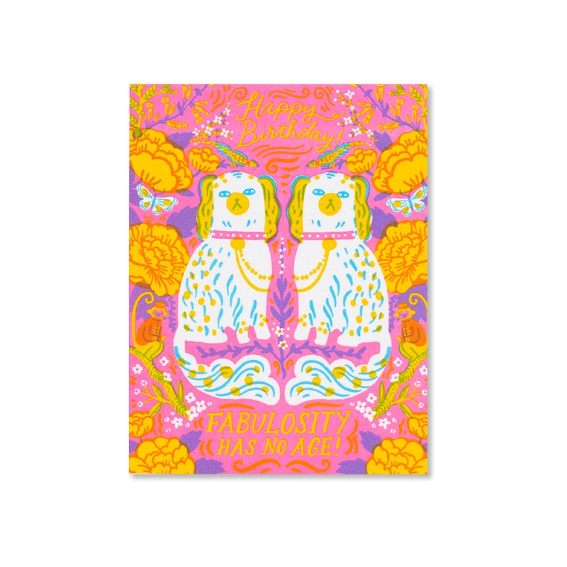 Fabulosity Birthday Spaniels Greeting Card