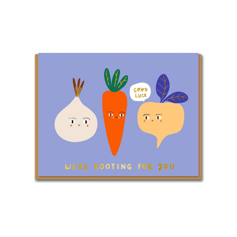 Good Luck Rooting Greeting Card