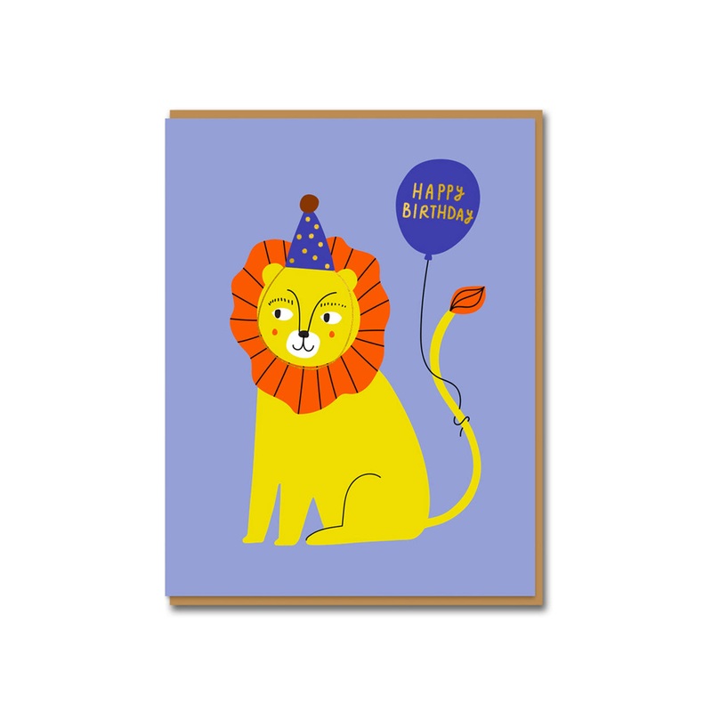 Lion Birthday Greeting Card