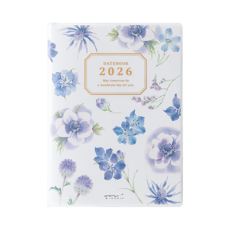 Midori Pocket Diary  Country Time Flower 2026