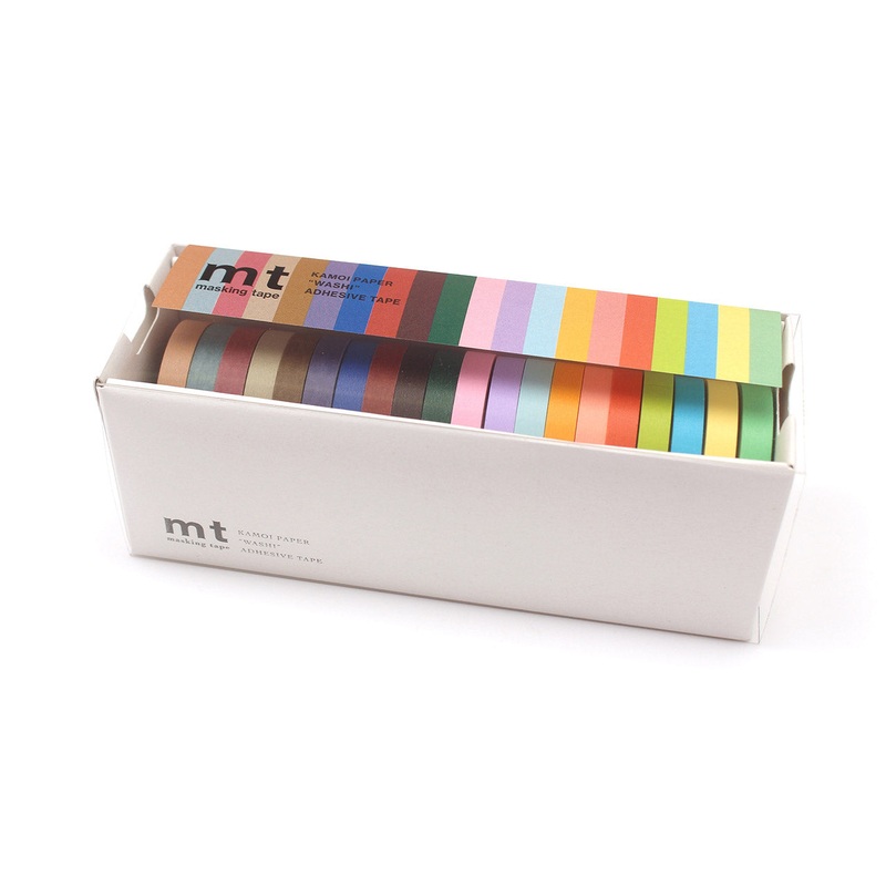 Washi Tape Slim Colours Boxed Set of 20