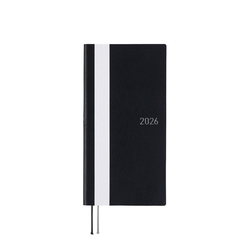 2026 Techo Weeks Planner White Line Black