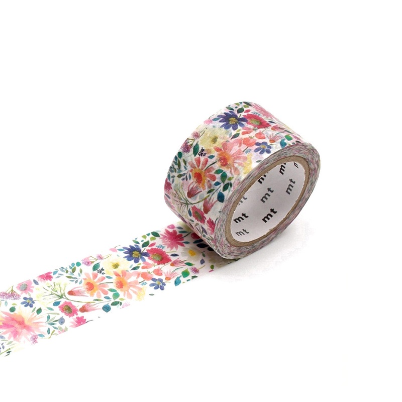 Bluebellgray Zinnia Washi Tape Single Wide Roll