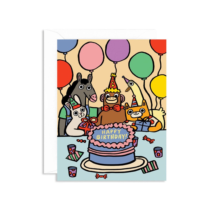 Happy Birthday Party Greeting Card
