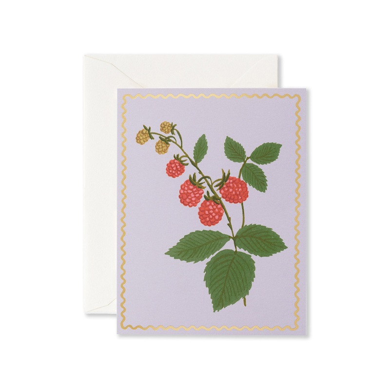 Raspberry Greeting Card