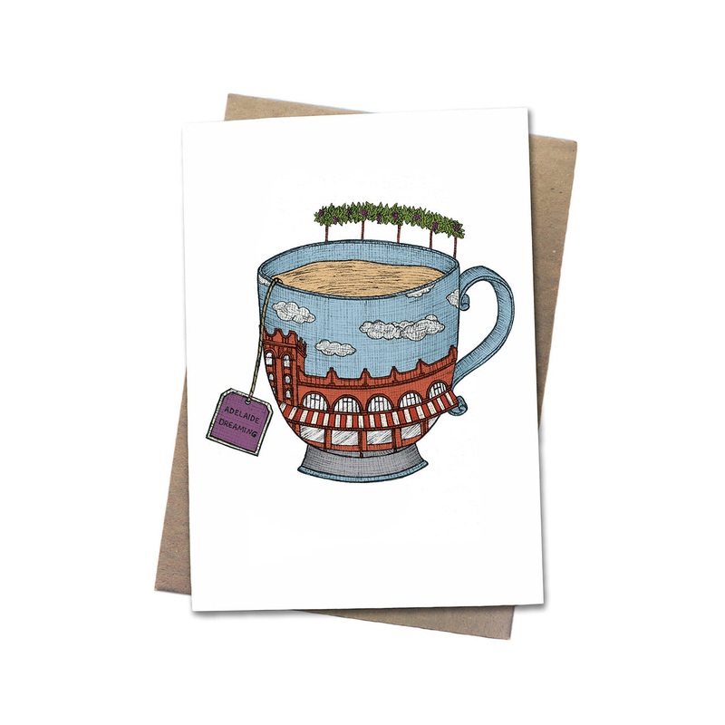Teacup Adelaide Greeting Card
