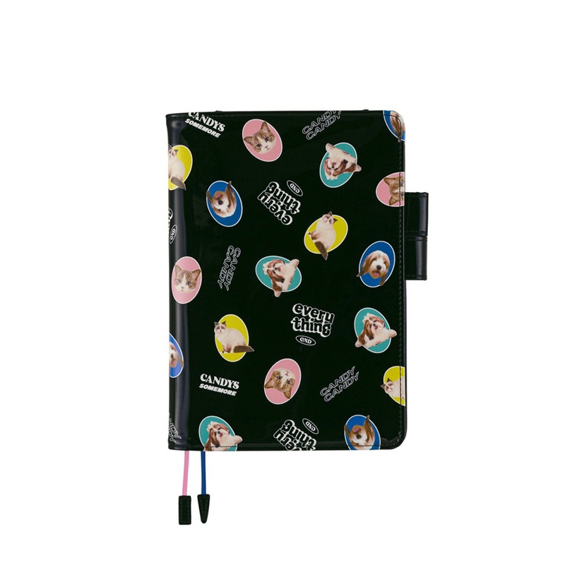 Techo Cousin A5 Cover Candy Stripper Dog and Cat