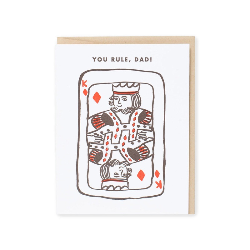 Your Rule Dad Playing Card Greeting Card