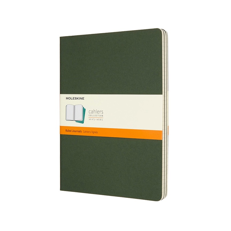 Cahier Extra Large Notebook Set Myrtle Green Ruled