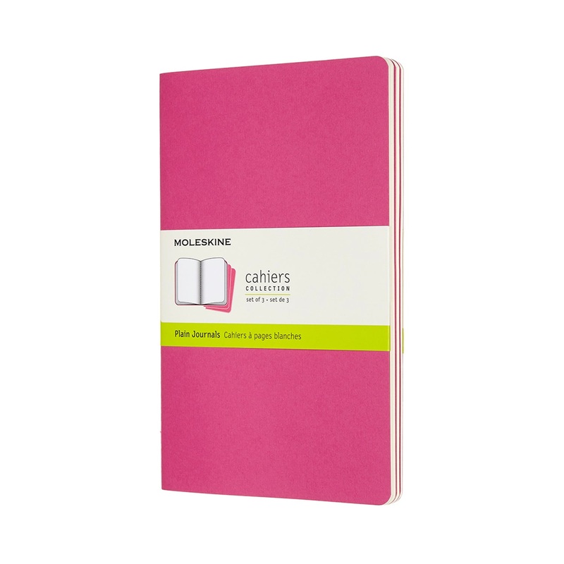 Cahier Large Notebook Set Plain Kinetic Pink
