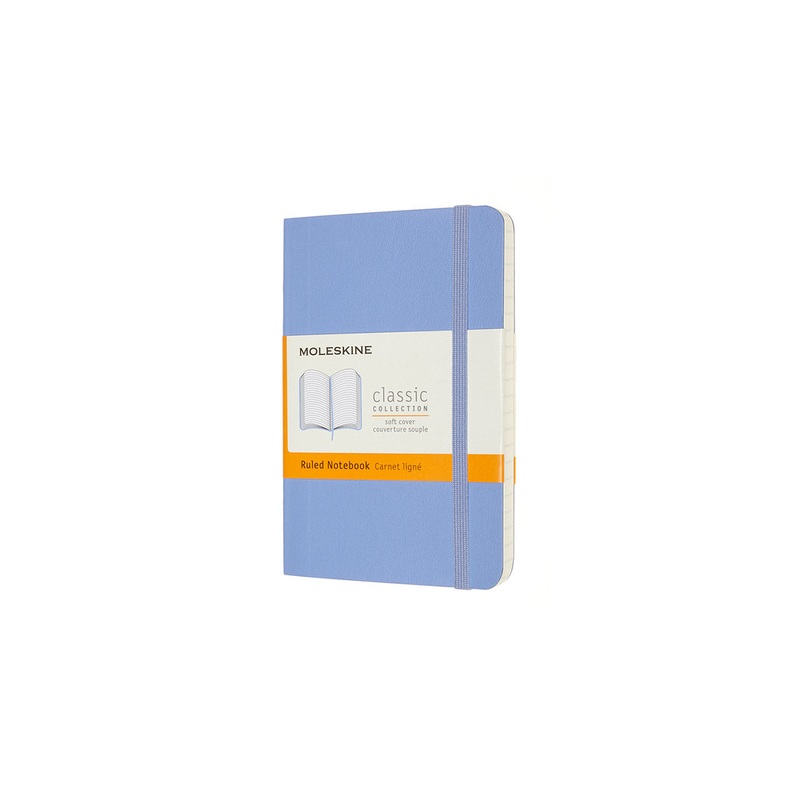 Classic Pocket Soft Cover Notebook Ruled Hydrangea Blue