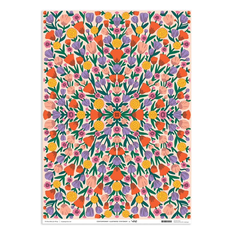 Floral Reflection Wrapping Sheet