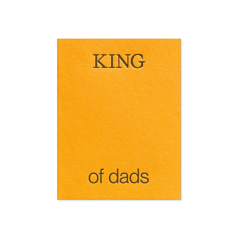 King of Dads Greeting Card