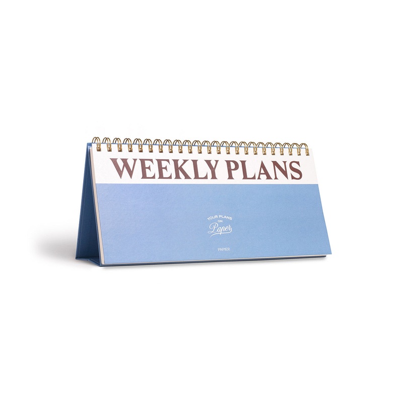 Paper Plans Spiral Top Weekly Desk Pad