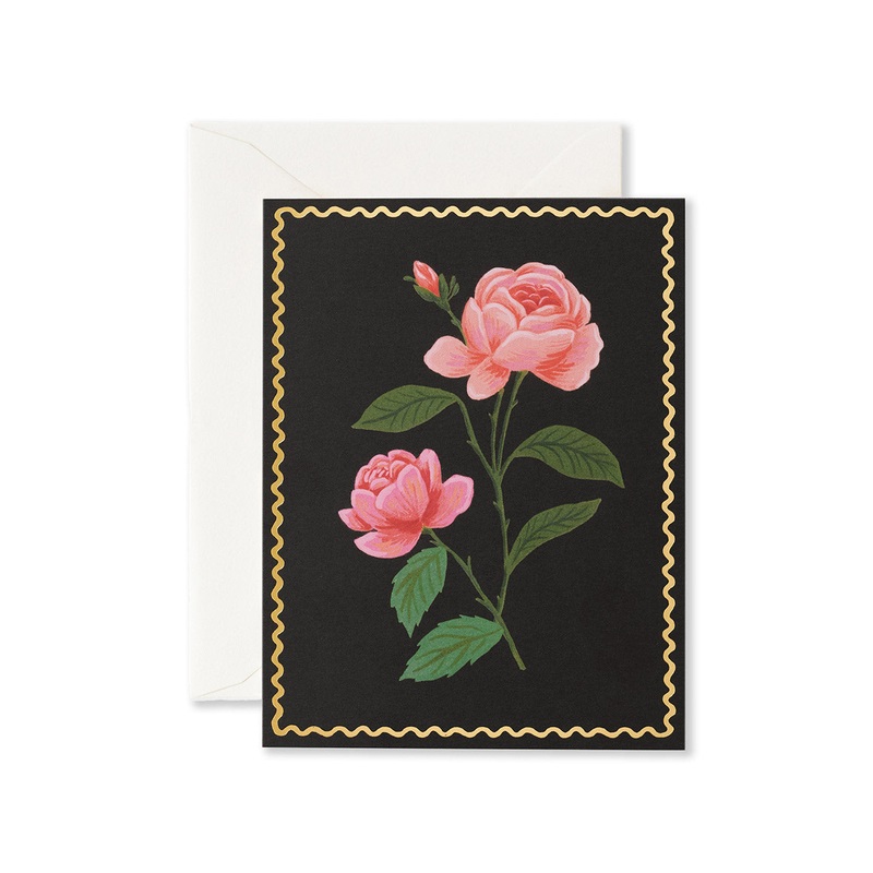 Pink Rose Greeting Card