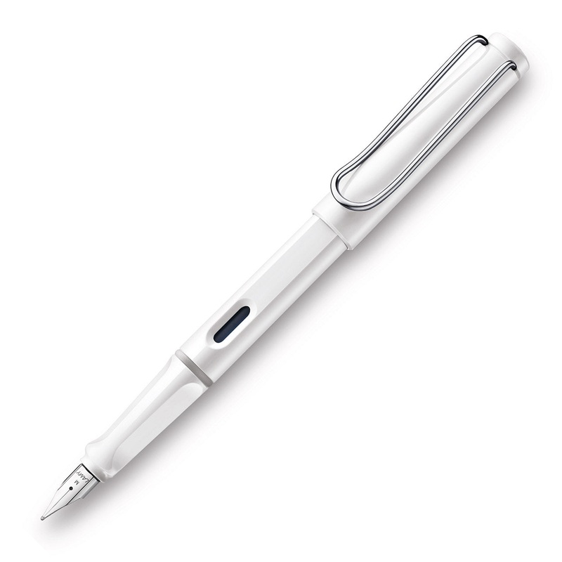 safari Fountain Pen Gloss White Medium