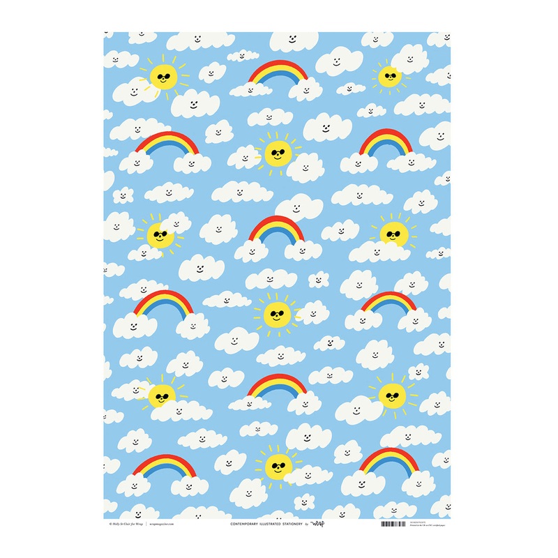 Suns and Clouds Wrapping Sheet