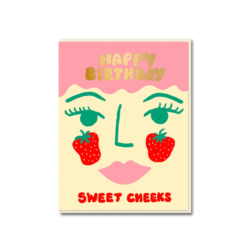 Sweet Cheeks Birthday Card