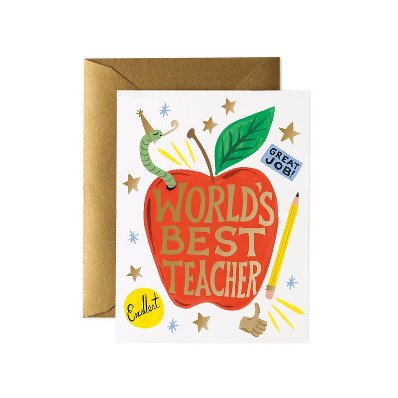 World’s Best Teacher Greeting Card