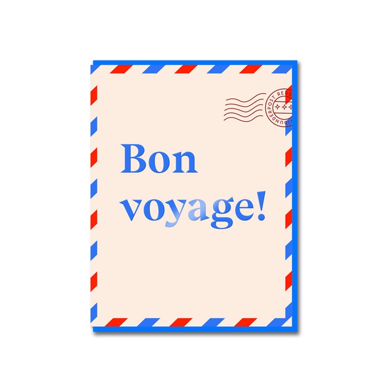 Bon Voyage Letter Greeting Card