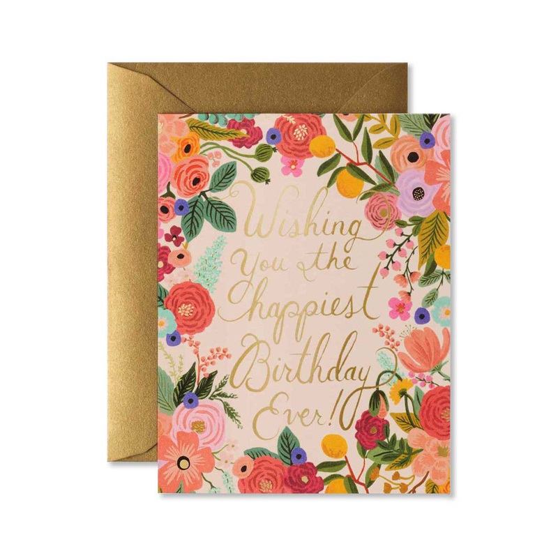 Garden Party Birthday Greeting Card