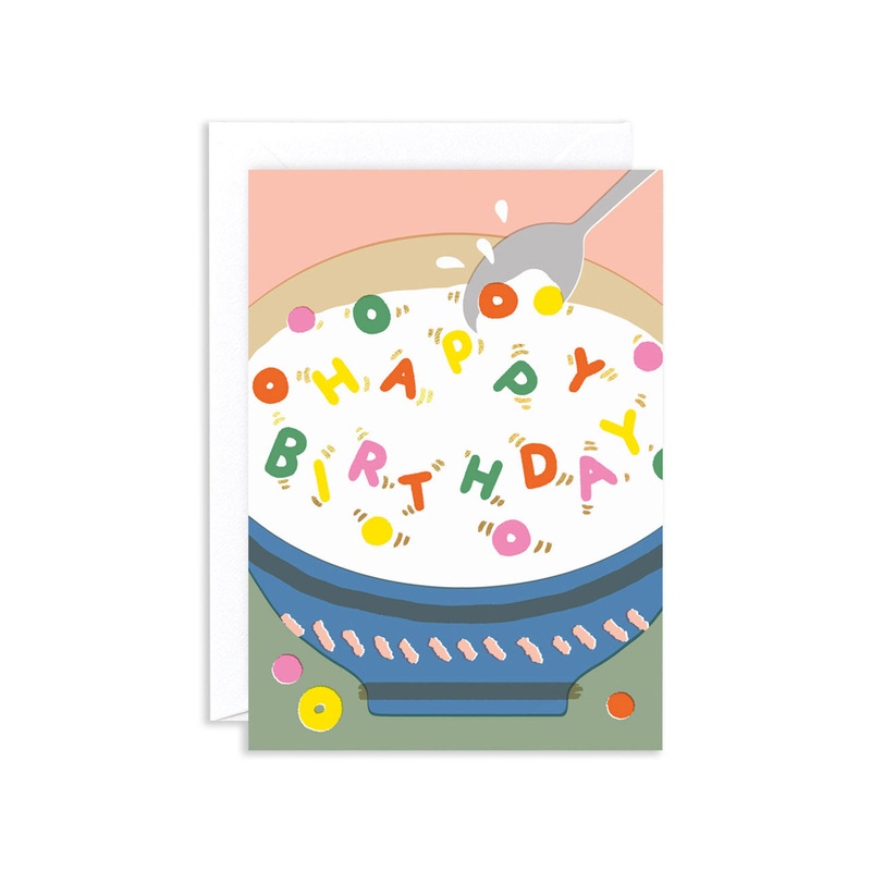 Happy Birthday Cereal Greeting Card