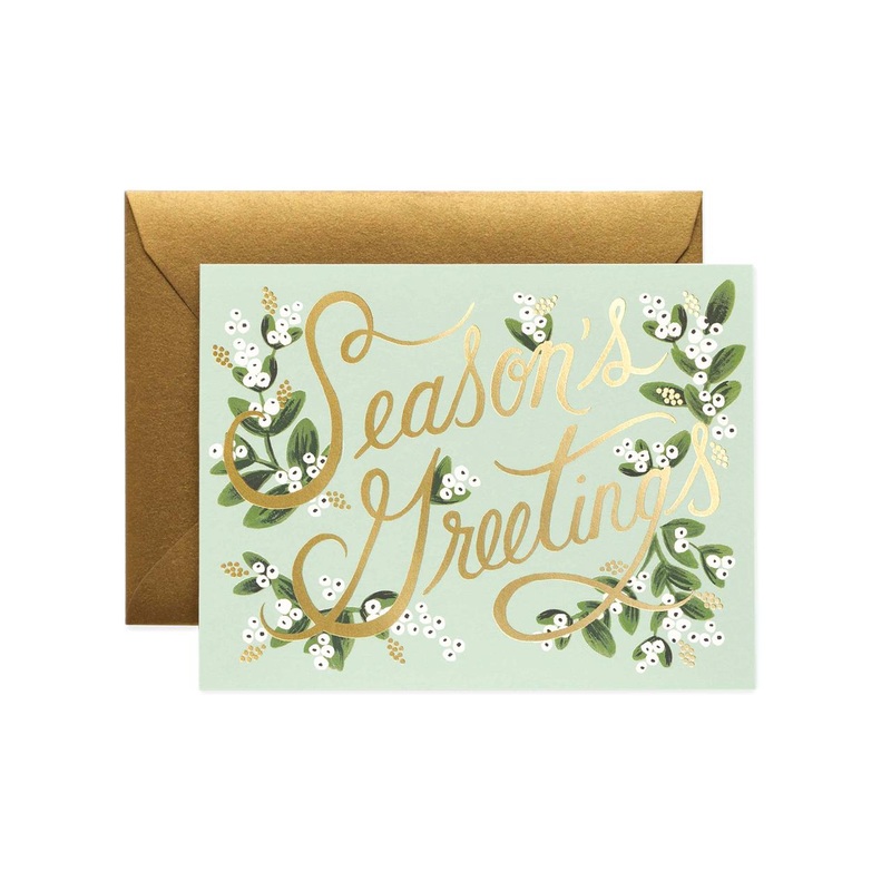 Mistletoe Season’s Greetings Card