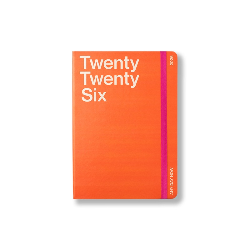 2026 Daily Tangerine Freestyler Diary Ruled A5