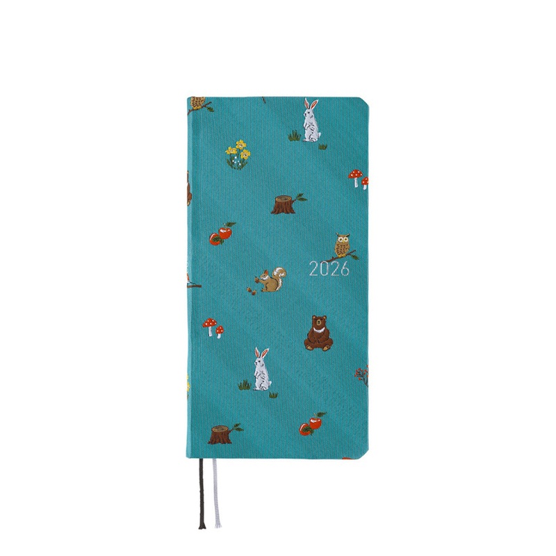 2026 Techo Weeks Planner Bow and Tie In the Forest