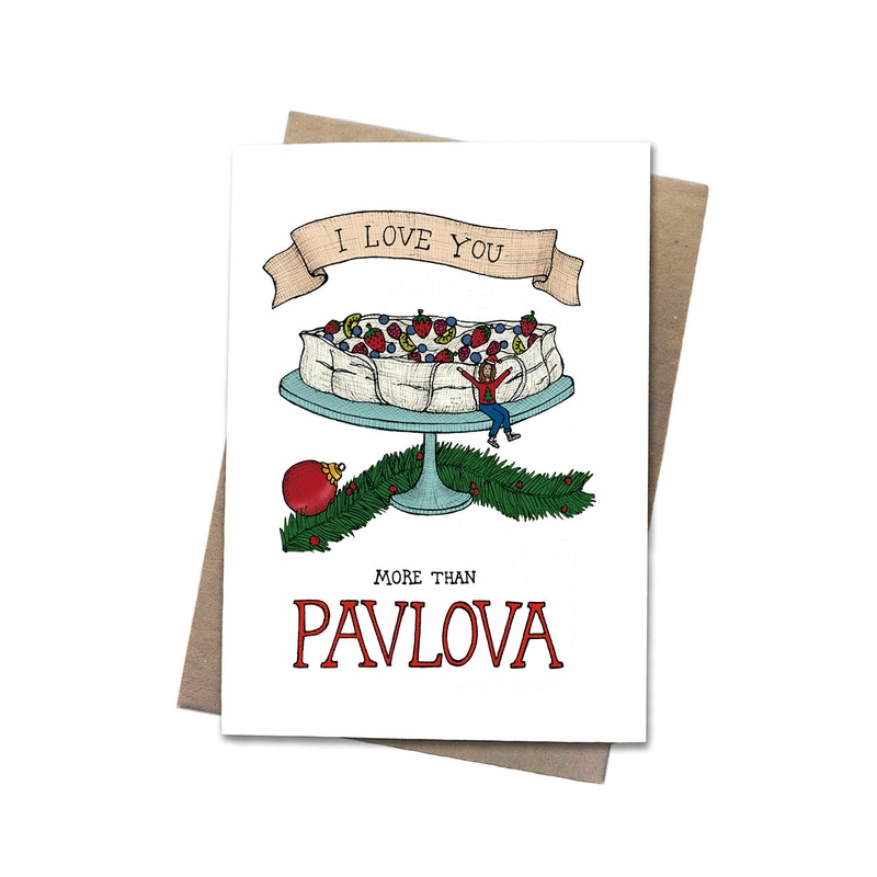 I Love Pavlova Greeting Card