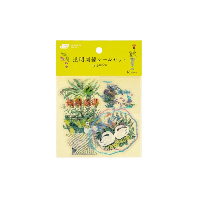 My Garden Transparent Embroidery Sticker Set