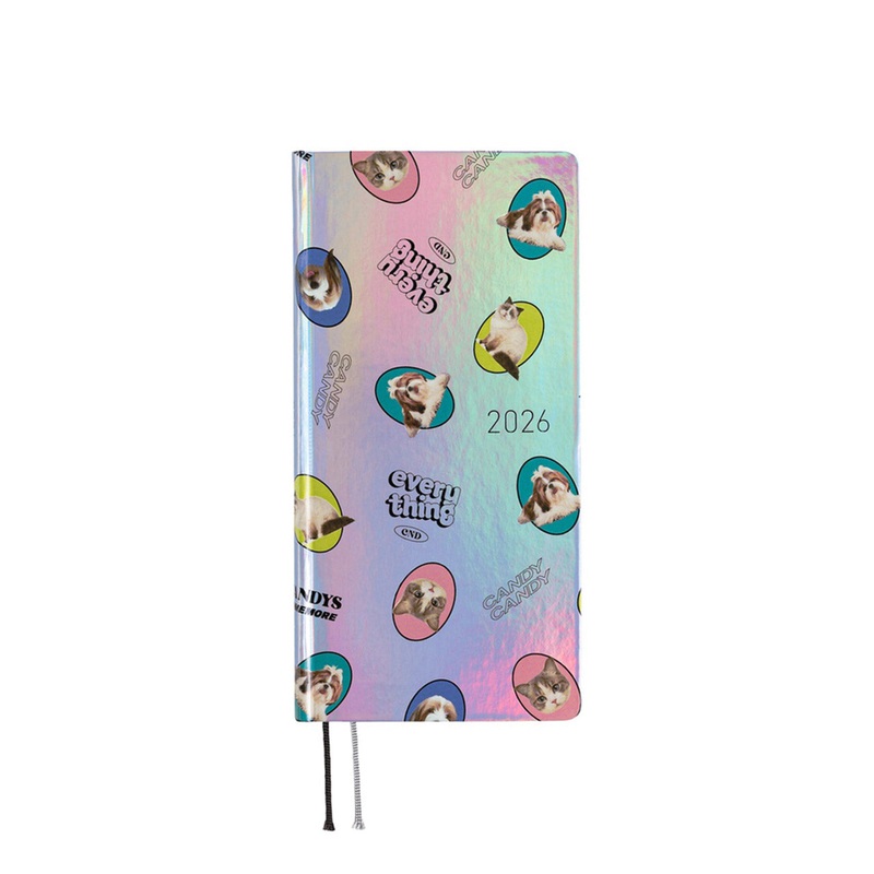 2026 Techo Weeks Planner Dog and Cat Aurora