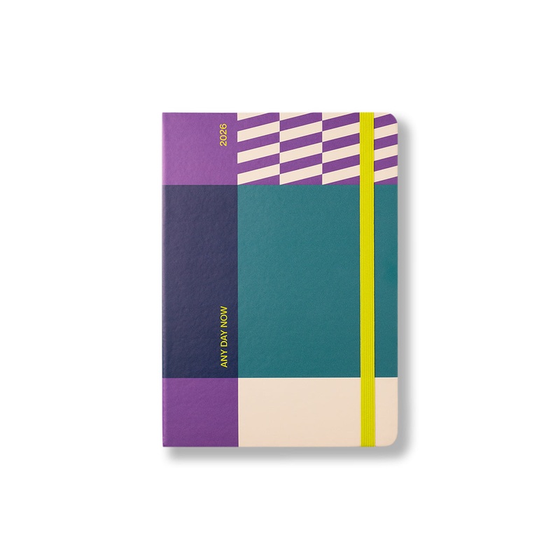 2026 Weekly Scheduler Diary Teal and Purple A5