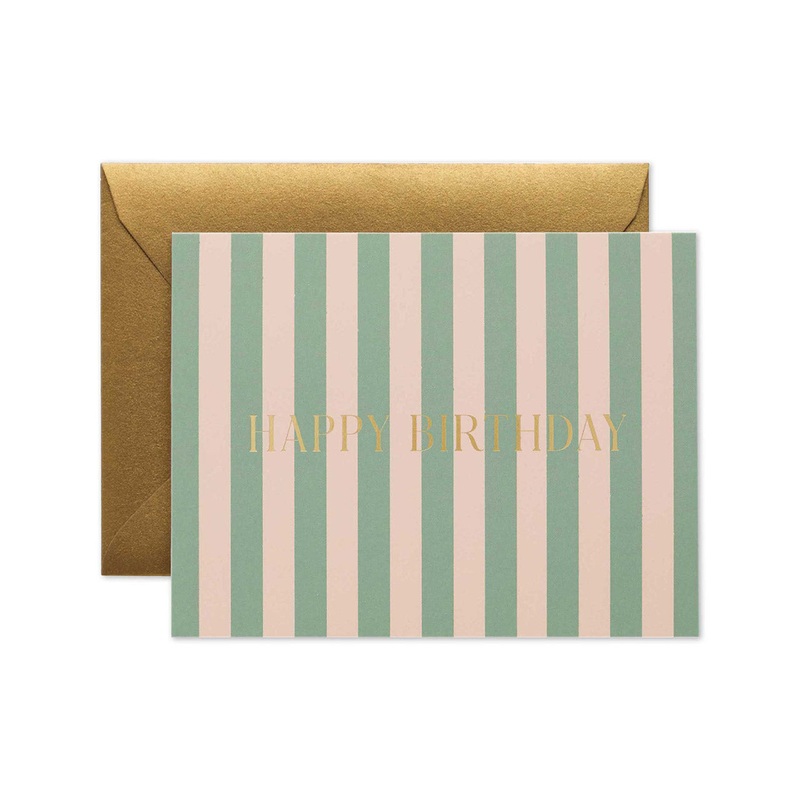 Cabana Stripe Greeting Card