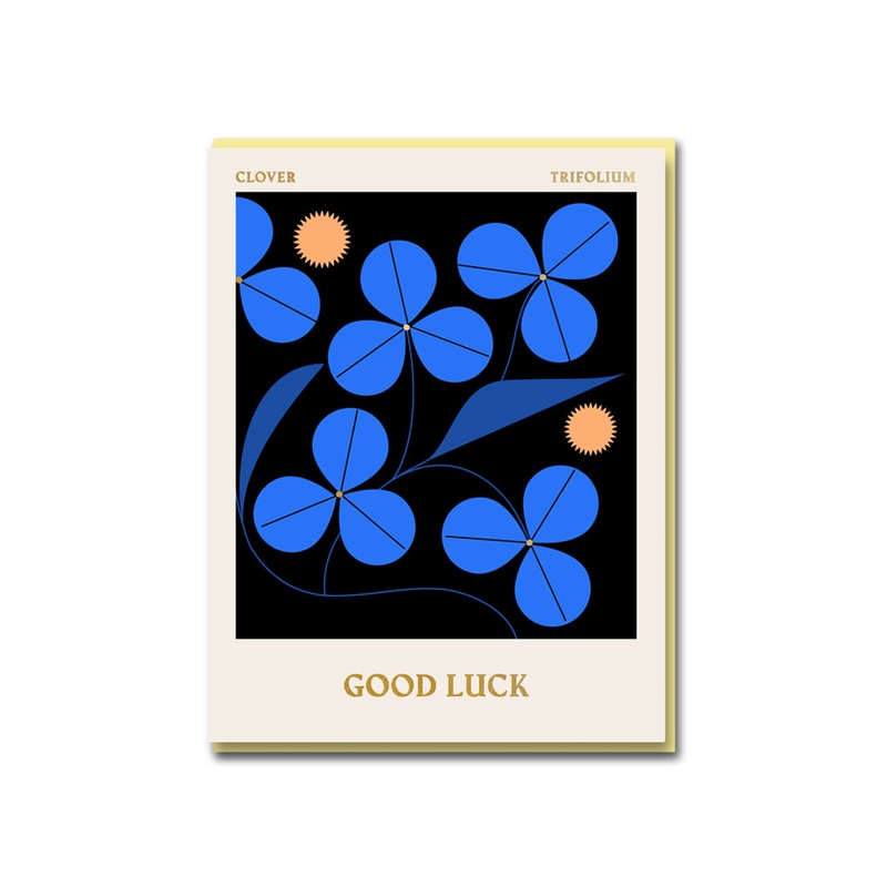 Clover Good Luck Greeting Card