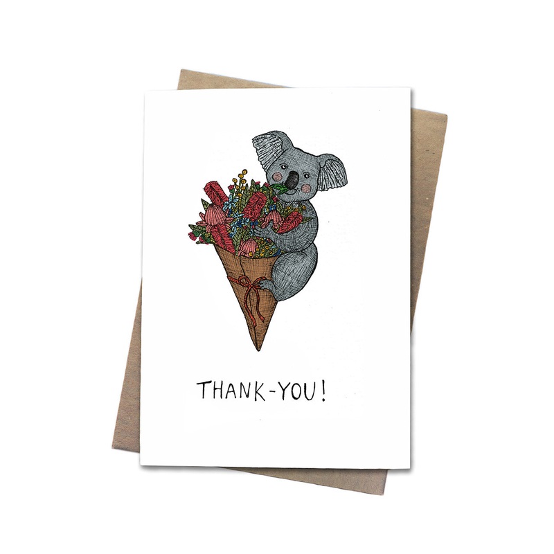 Koala Thank You Greeting Card