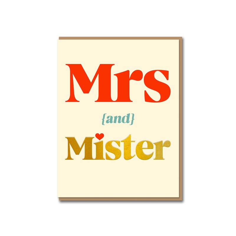 Mrs and Mister Greeting Card