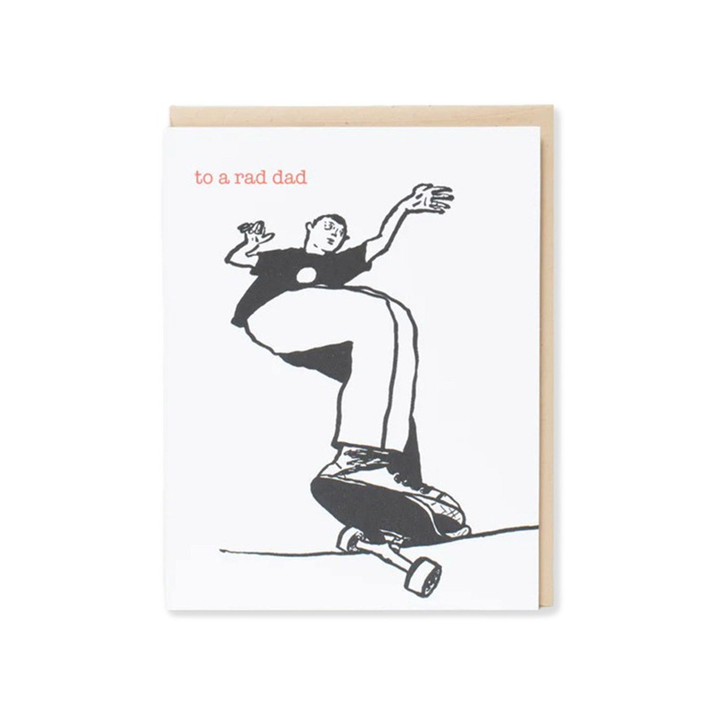 Rad Dad Skater Greeting Card