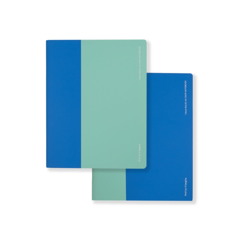 Soft Touch Notebooks Set of 2 Ruled A5 Cropped