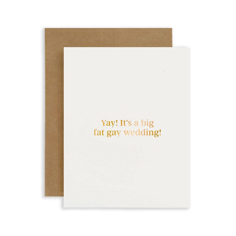 Yay! It’s a Big Fat Gay Wedding Greeting Card
