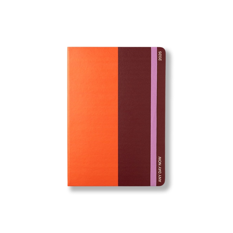 2026 Weekly Scheduler Diary Tangerine and Plum A5